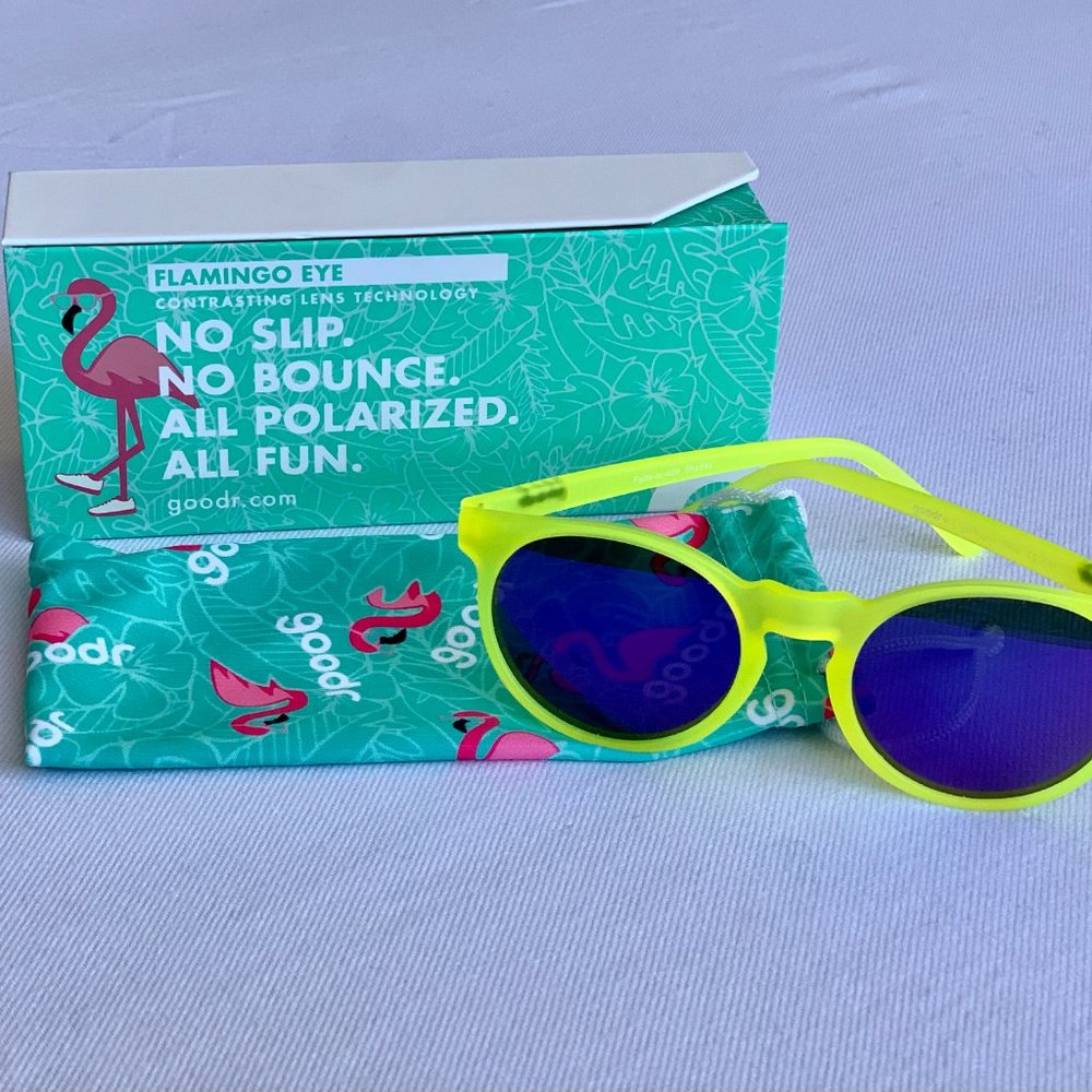 Goodr Sunglasses Yellow Frames Polarized Unisex